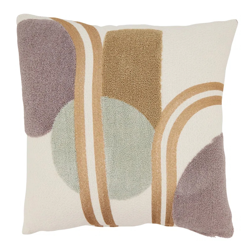 Saro Senara Collection Abstract Cotton Throw Pillow