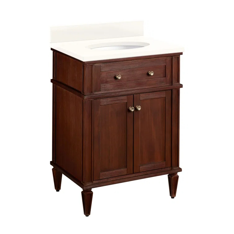 Signature Hardware 24" Elmdale Single Bathroom Vanity Set with Oval Undermount Sink