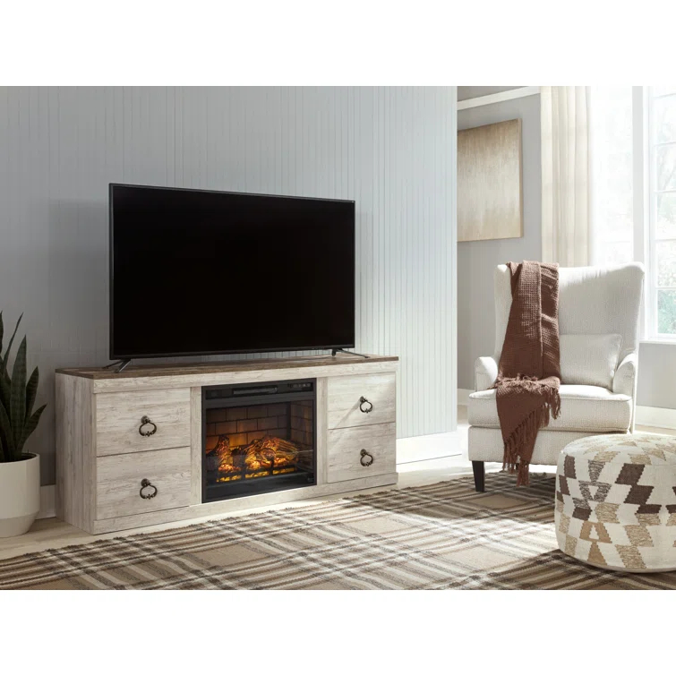 August Grove® Daytin TV Stand With Electric Fireplace