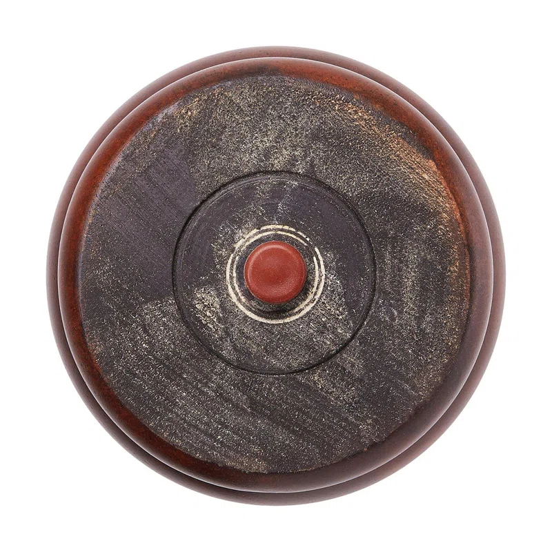 4 in x 4-7/8 Solid Hardwood Round Bun Foot