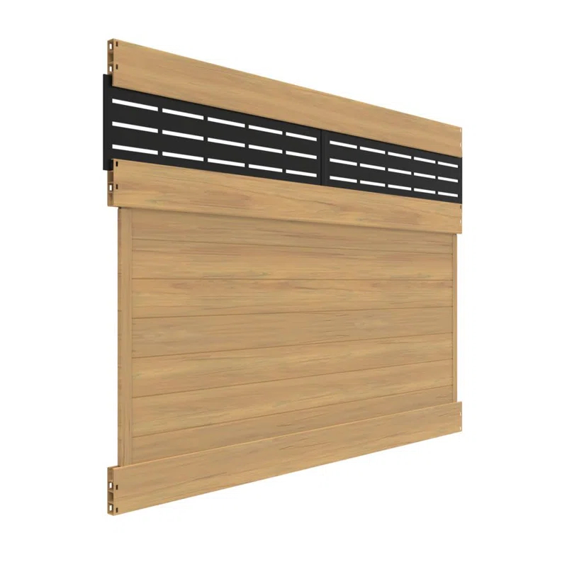Barrette Outdoor Living Horizontal Fence Boardwalk Cypress Vinyl Privacy Panel Kit