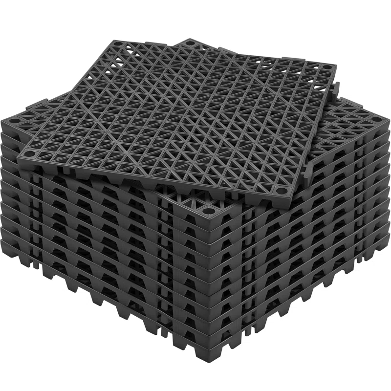 VEVOR 12" x 12" Outdoor Deck Tiles (Set of 12)
