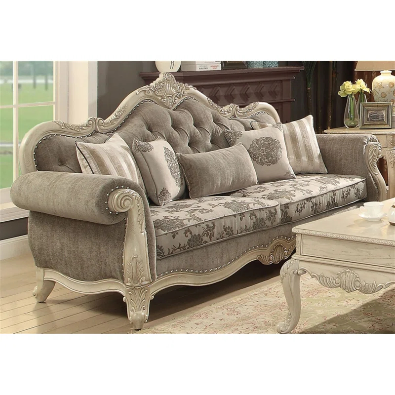 Andrew Home Studio Renardo 93.425'' Upholstered Sofa