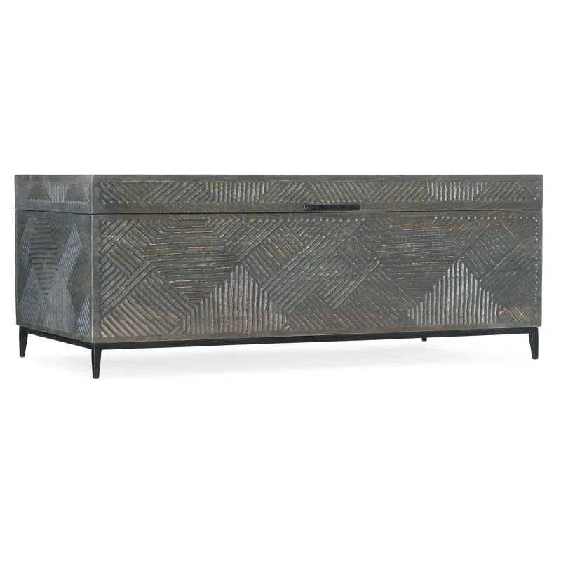 Hooker Furniture Chiseling Solid Wood Top Coffee Table
