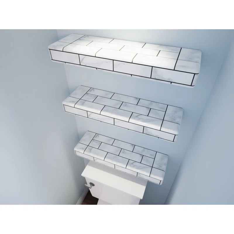 The Original Granite Bracket Ready-to-Tile Free Floating Shelf with Dural Board