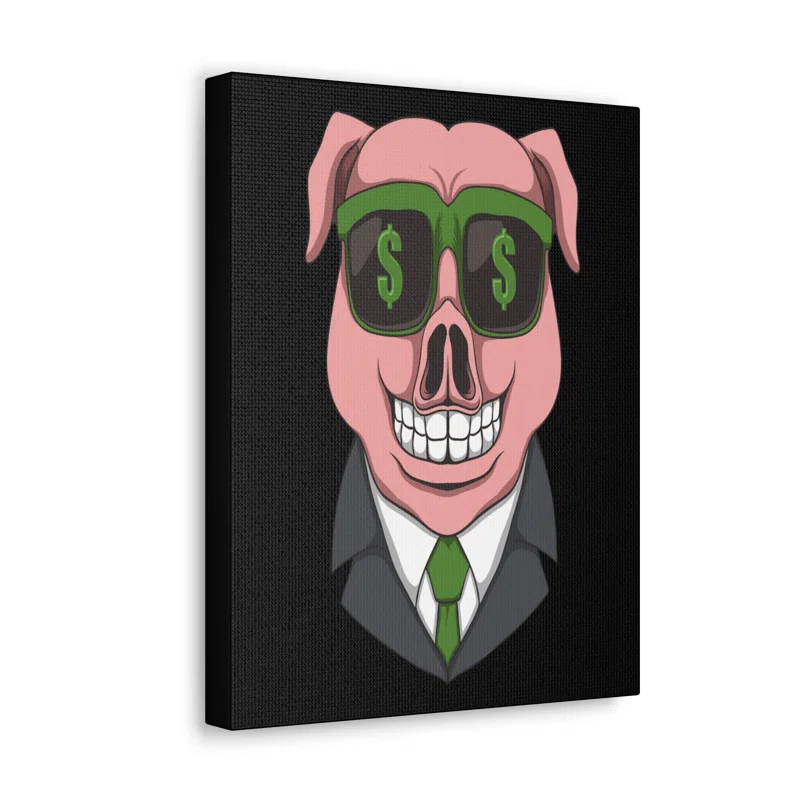 Trinx Stock Market Art Greed is Good for Traders Money Quote Motivation Wall Art