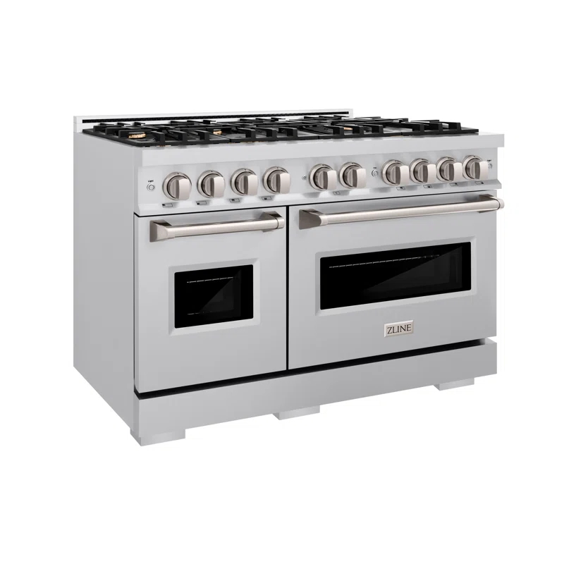 ZLINE ZLINE Autograph Edition 48 in. Classic Dual Fuel Range w/ 8 Burners & Accents CDR-BR-48