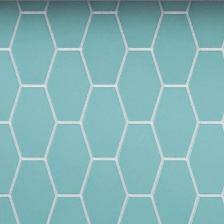 Cruz Bay Studio Long Hex 10.60in.x11 in. Glass Mosaic Tile