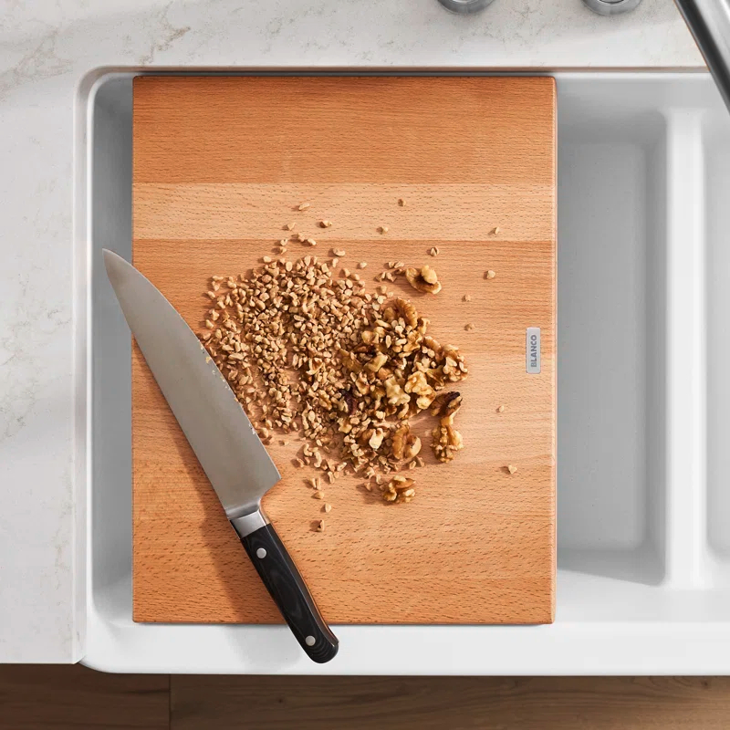 Blanco Beechwood Cutting Board for Ikon & Vintera Farmhouse Sinks