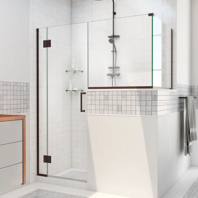 DreamLine Unidoor-X 60 W x 36.38 D x 72 H Frameless Rectangle Hinged Shower Enclosure E124303636-06