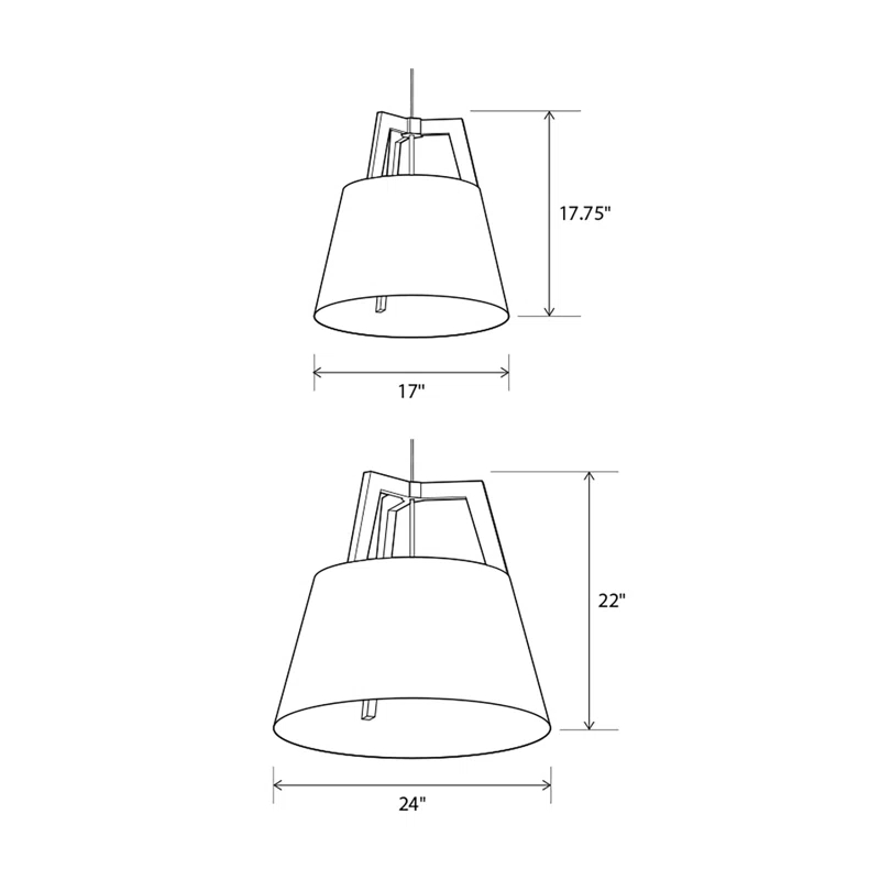 Oiled Walnut and Brass LED Pendant with Crystal Accents