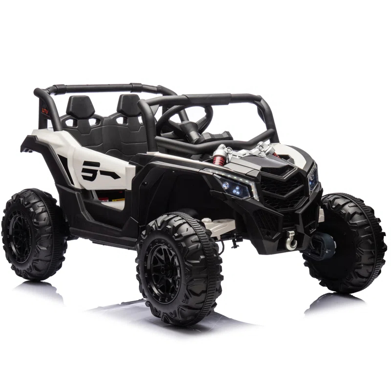 Anrli 24V 4WD Kids Electric UTV w/ Remote Control, Large Seat & 3 Speeds (Ages 3-8)