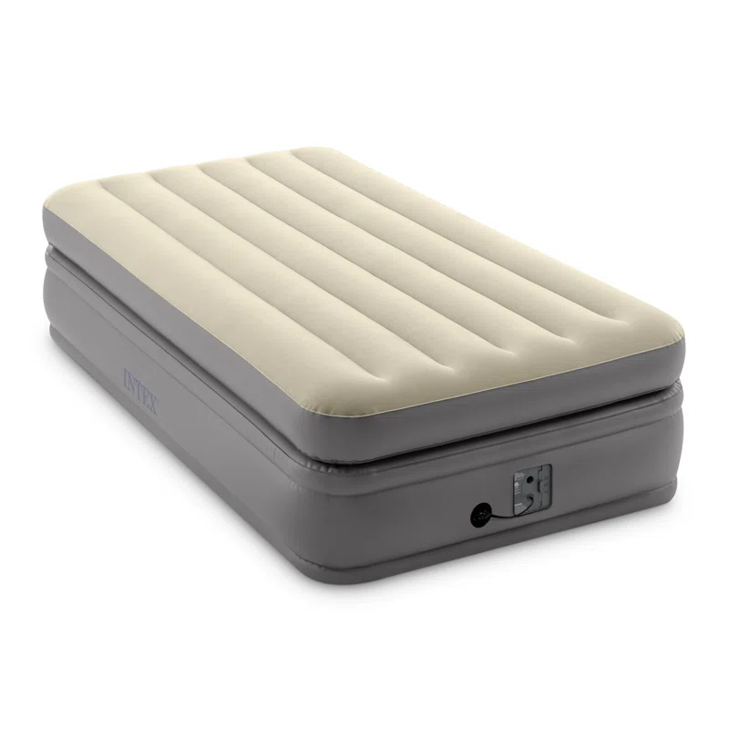 Intex Intex Dura Beam Plus Fiber-Tech Elevated Air Mattress with Built-In Pump