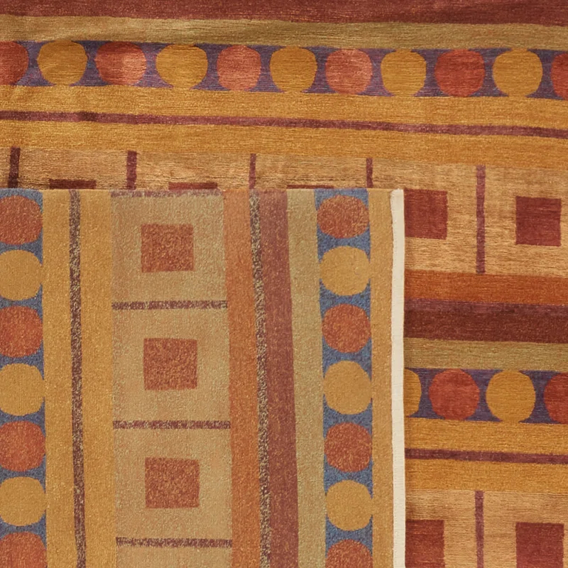Safavieh Nepalese Hand Knotted Silk And Wool Geometric Rug