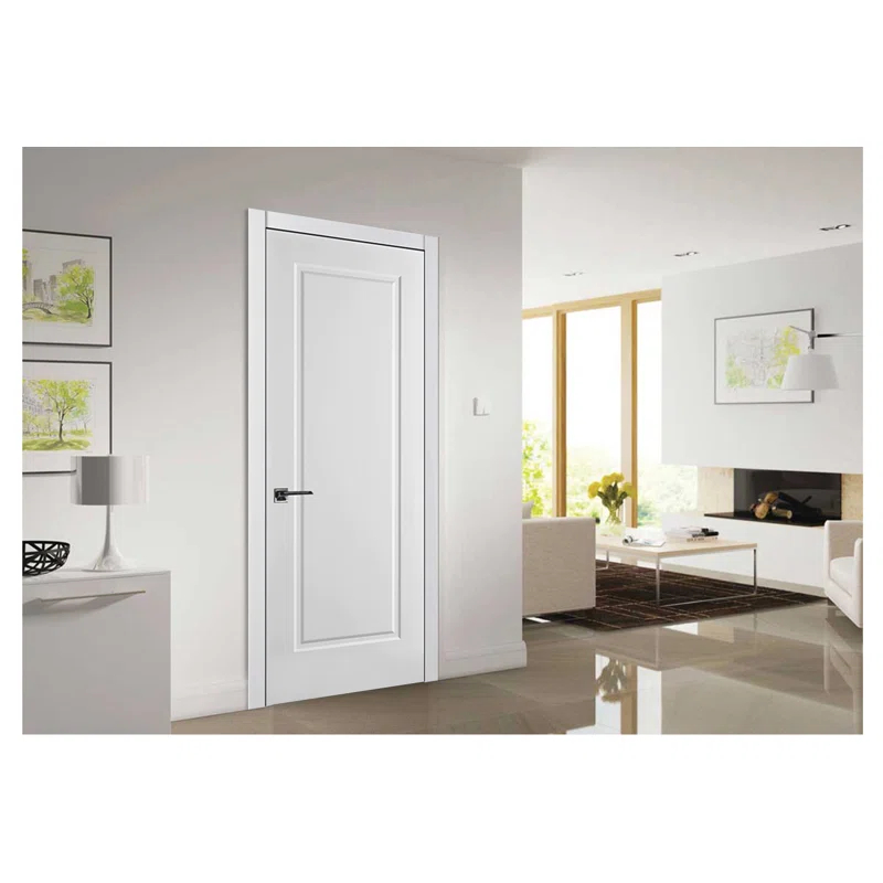 Nova Hardware 1-Panel Soft White Laminated Traditional Interior Door Slab Only