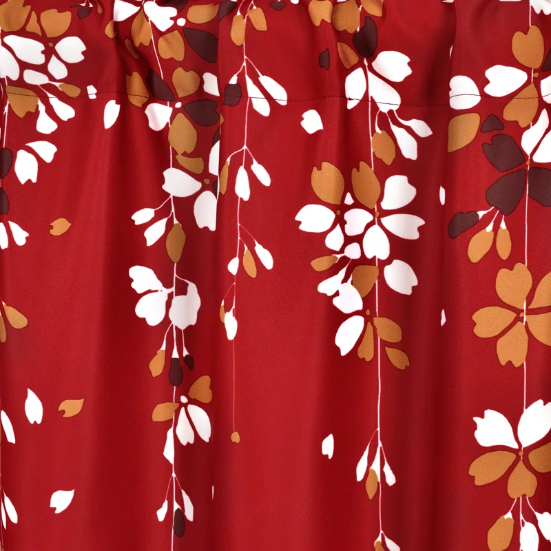 Lush Decor Floral Tailored 52'' W Window Valance