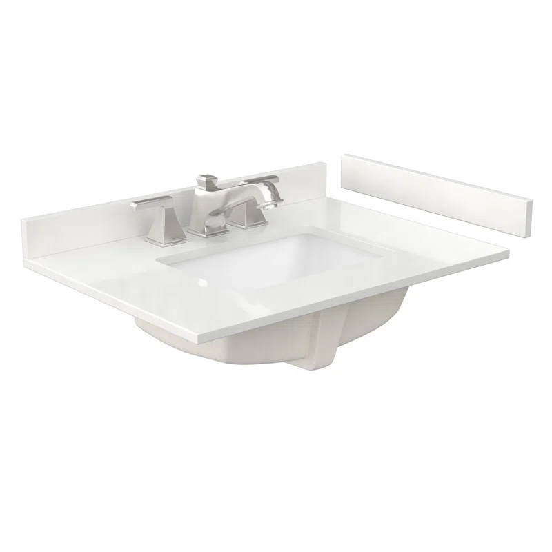 Wyndham Collection Miranda 30" Freestanding Single Bathroom Vanity with Quartz Top