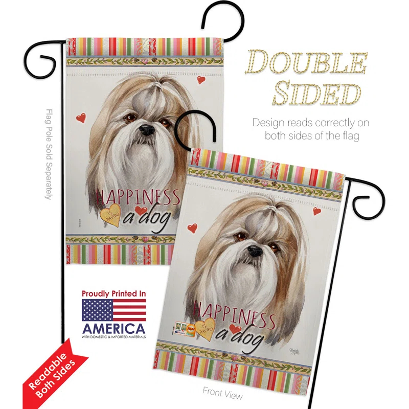 Breeze Decor Double Sided 18.5'' H x 13'' W Polyester Animal Garden Flag