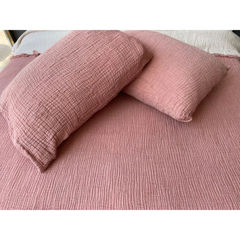 sussexhome Muslin Shams Turkish Cotton Pillow Sham (Set of 2)