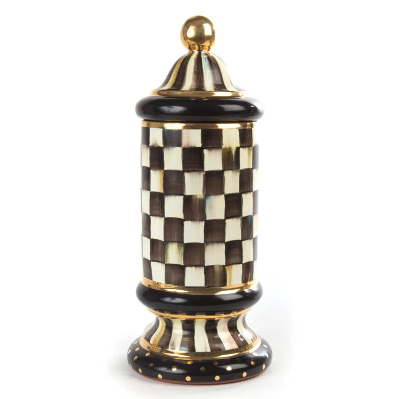 MacKenzie-Childs Courtly Check® Column Canister