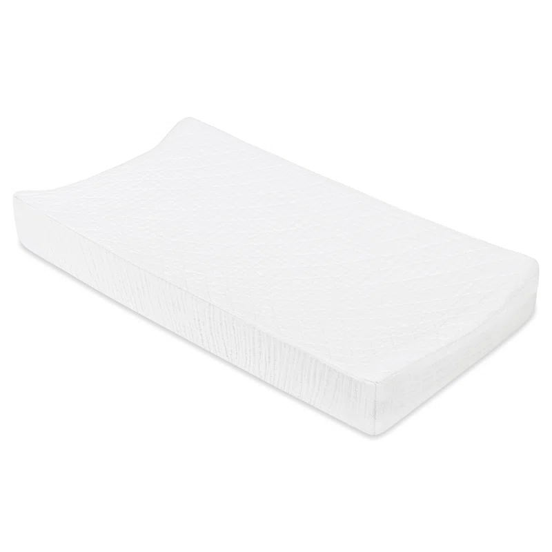 babyletto Plain White Quilted Muslin Changing Pad Cover