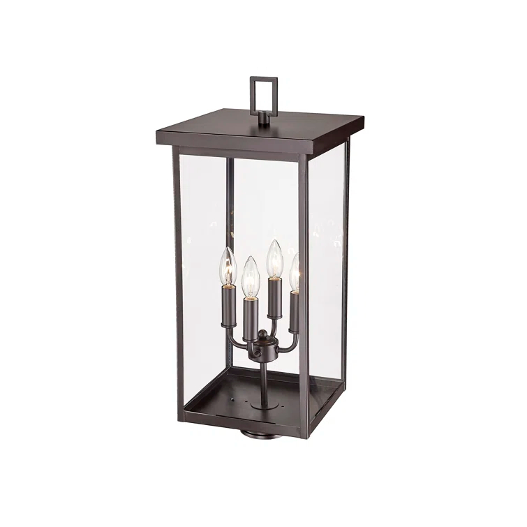 Millennium Lighting Barkeley 4 Light 26.13" Tall Outdoor Single Head Post Light