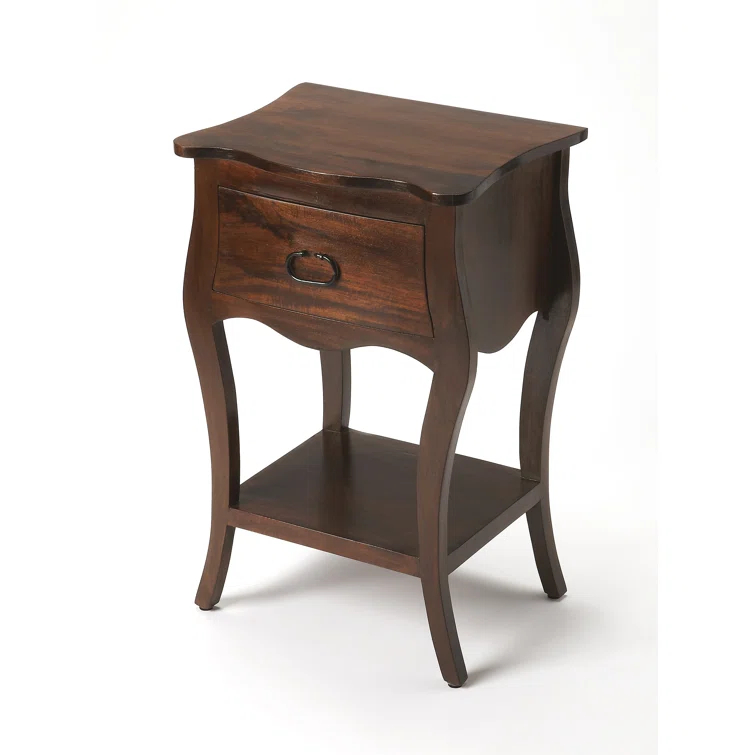 Rustic Blue - Blue - Rectangular - Mango wood solids, MDF - BUTLER ROCHELLE DISTRESSED BLUE NIGHTSTAND