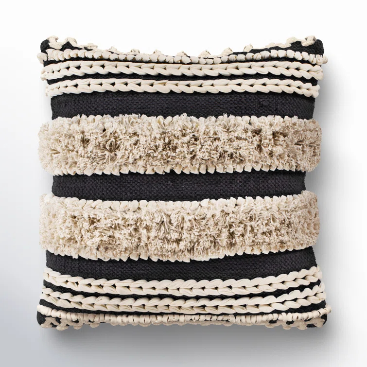 Joss & Main Venora Striped Cotton Throw Pillow