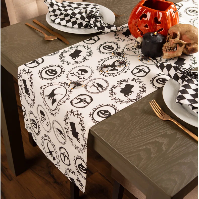 The Holiday Aisle® Turnbow Halloween Portrait Table Runner