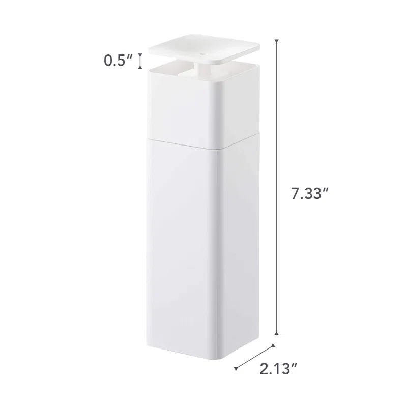 Yamazaki Home One Handed Dispenser, Plastic, 8.5 fluid oz.