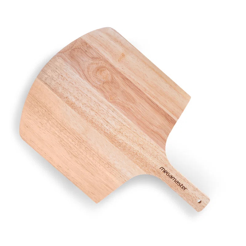 Megamaster Megamaster 12" Bamboo Pizza Peel – Wooden Pizza Paddle & Serving Board for Baking, Cheese, Bread, and Vegetables – Oven Accessory, 530-0048P