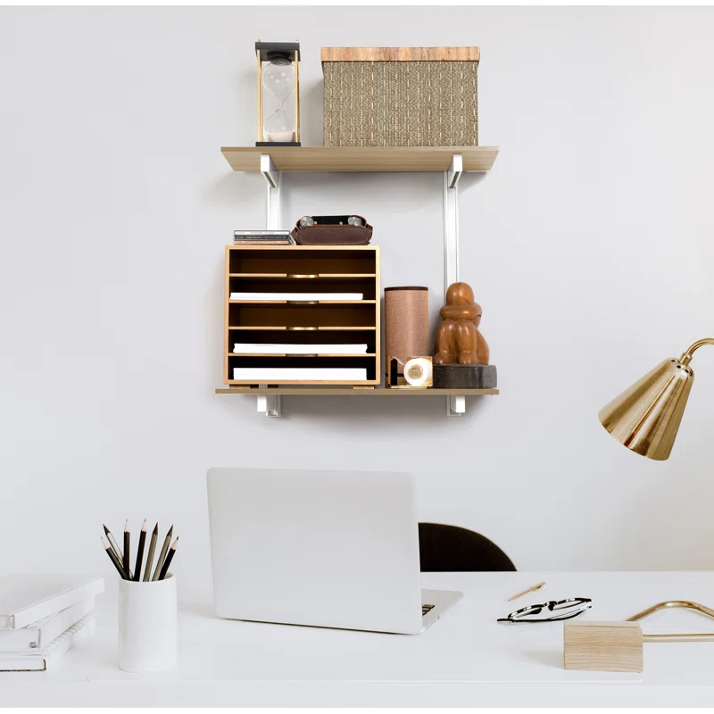 Delta Design delta 24" W Wood 2-Tier Adjustable Premium Wall Shelves