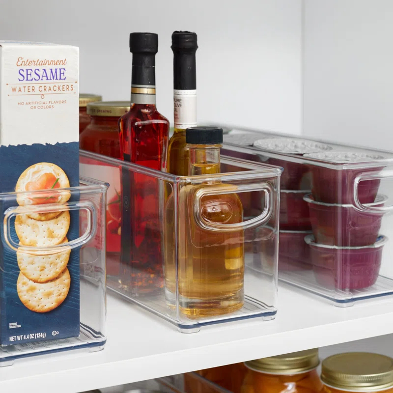 iDesign iDesign Recycled Plastic Stackable Storage Bin - Perfect to Hold Breast Milk  Bags - Clear