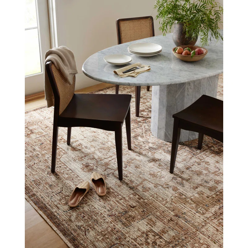 Loloi Rugs Sorrento Oriental Machine Made Power Loom Polyester Area Rug in Beige/Brown & Reviews | Wayfair