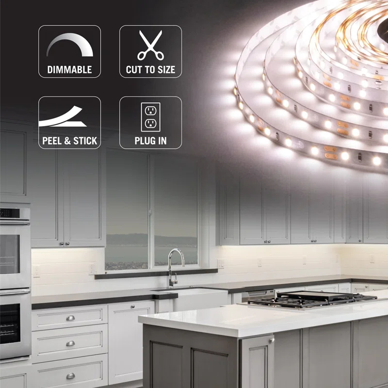 Armacost Lighting 421500 RibbonFlex Home 12V 3000K Soft White LED Strip Light Kit