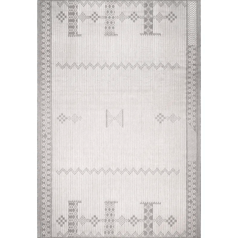 Foundry Select Altus Gray Indoor/Outdoor Area Rug