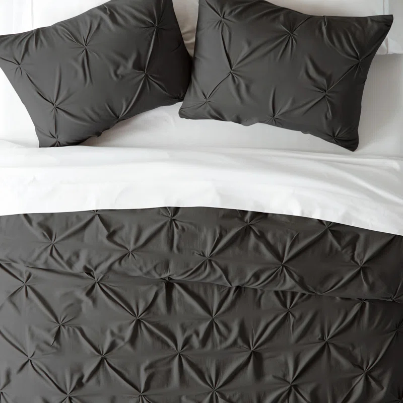 Becky Cameron Pinch Pleat Textured Duvet Cover Set