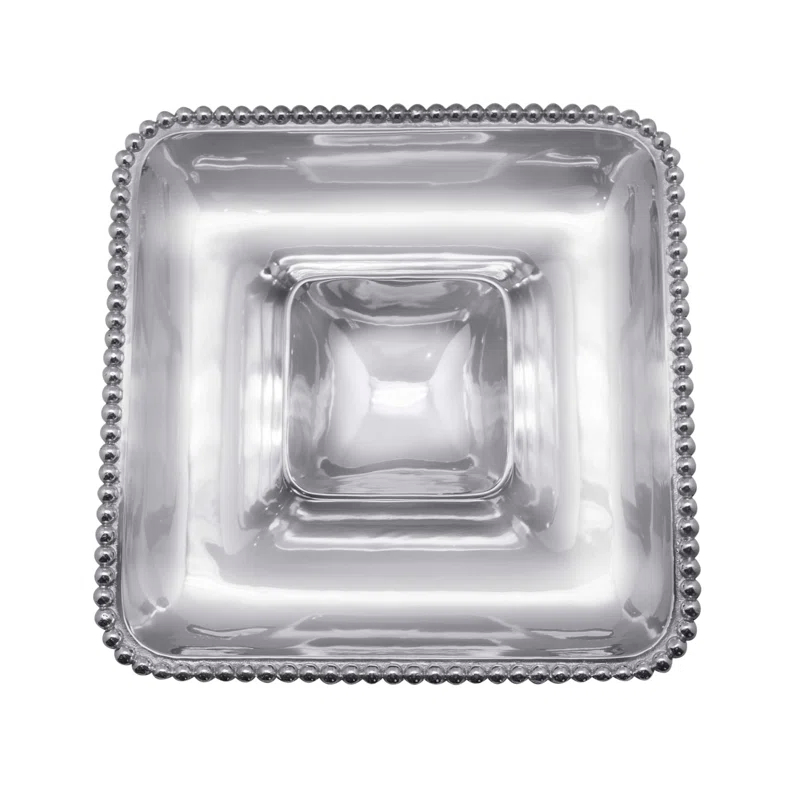 Mariposa Mariposa Aluminum Chips And Dip Platter