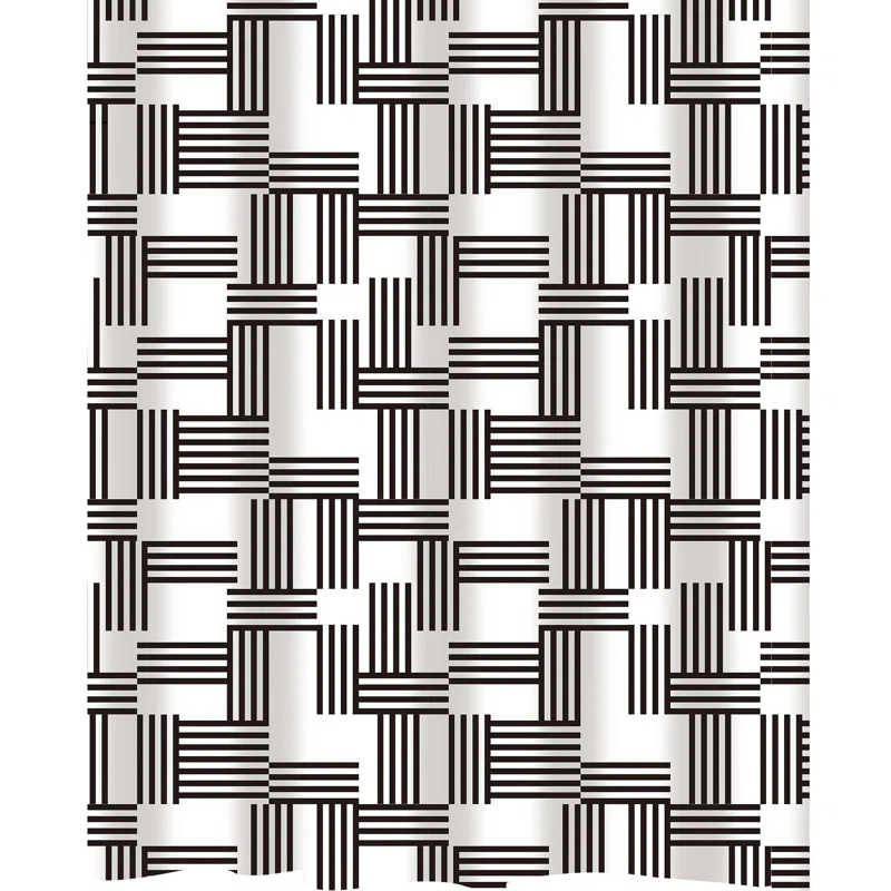 Bath Bliss Abstract Shower Curtain