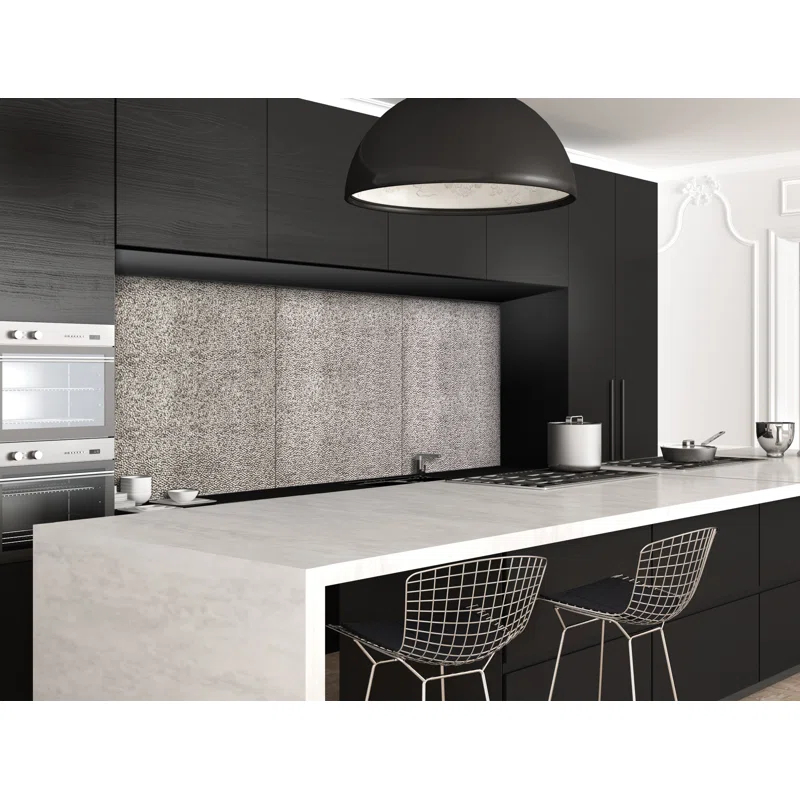Innovera Decor by Palram Lamina 18.5" x 24.3" Vinyl Wall Paneling in Black