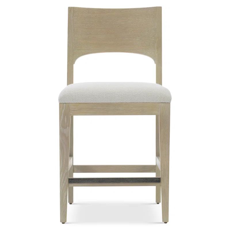 Bernhardt Solaria Upholstered Counter Stool with Solid Wood Frame
