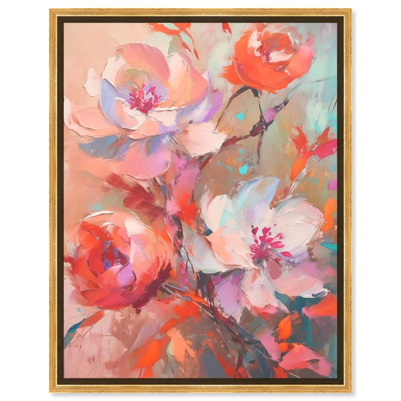Art Remedy Romance Canvas Peach Boho Wall Art by Art Remedy