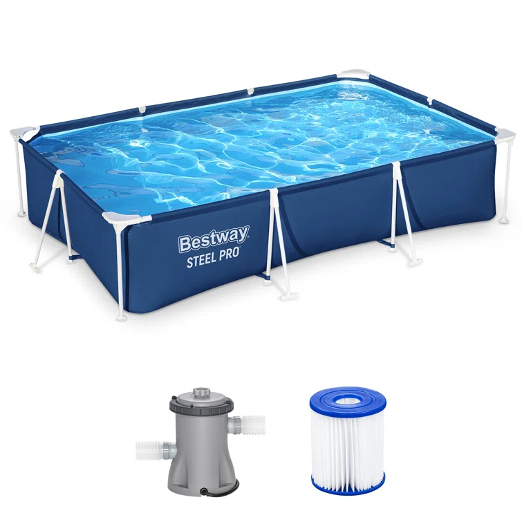 Bestway Bestway Steel Pro Rectangular Above Ground Swimming Pool Set
