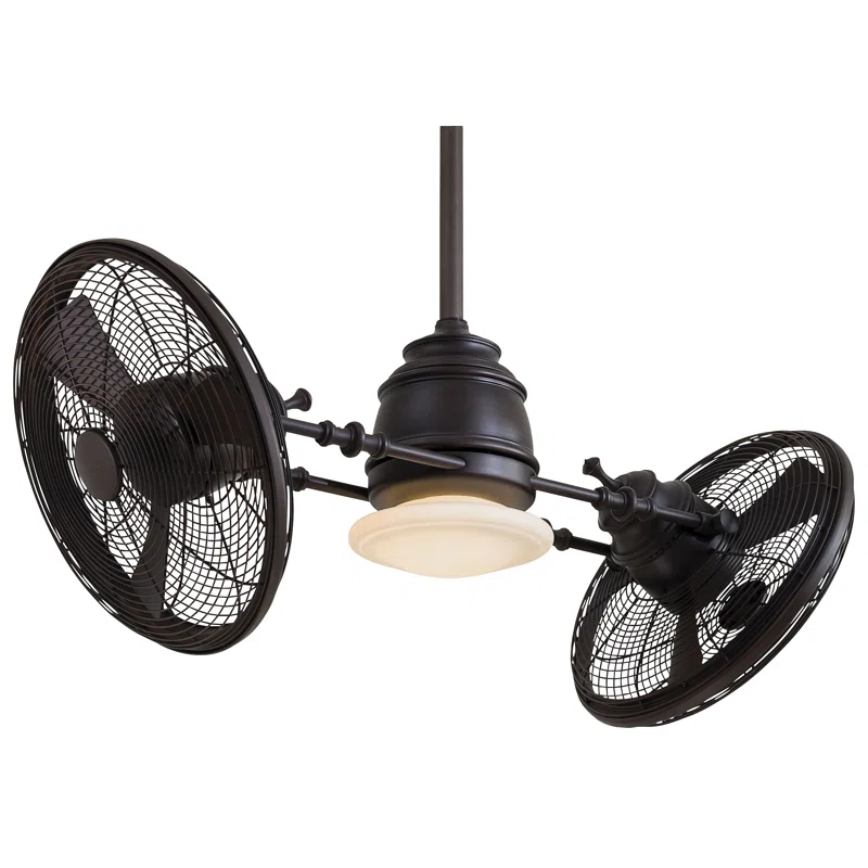 Minka Aire 42" Gyro 6 - Blade LED Dual Ceiling Fan with Wall Control and Light Kit Included