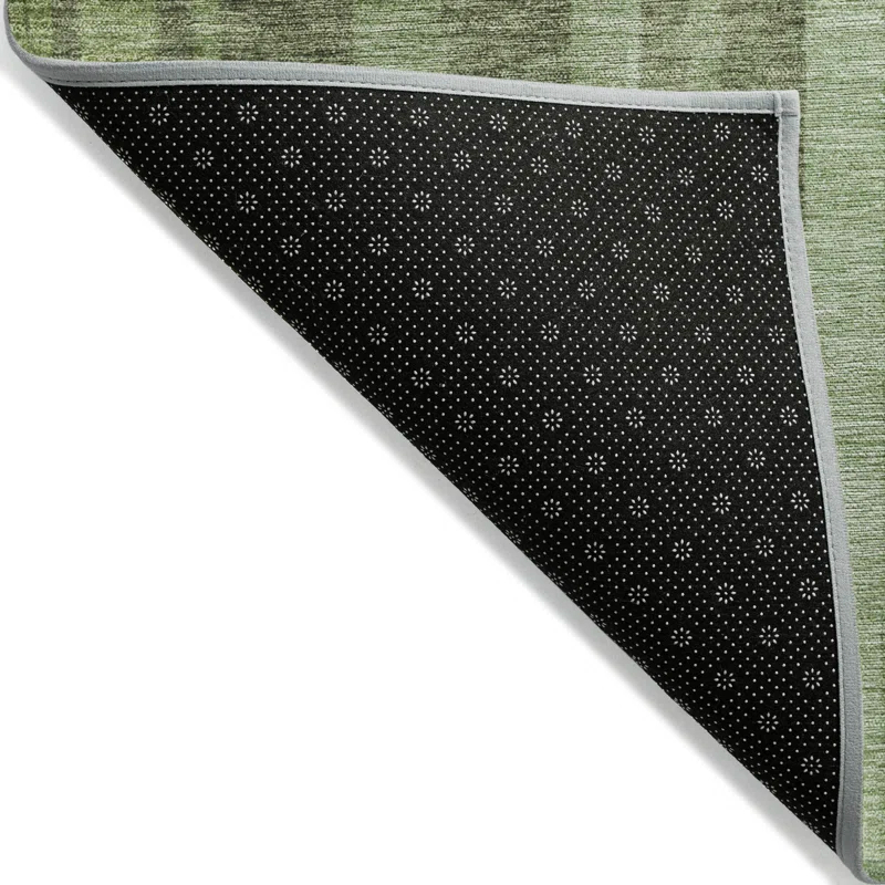 Machine Washable Indoor/Outdoor Chayden ACN1063 Green Rug