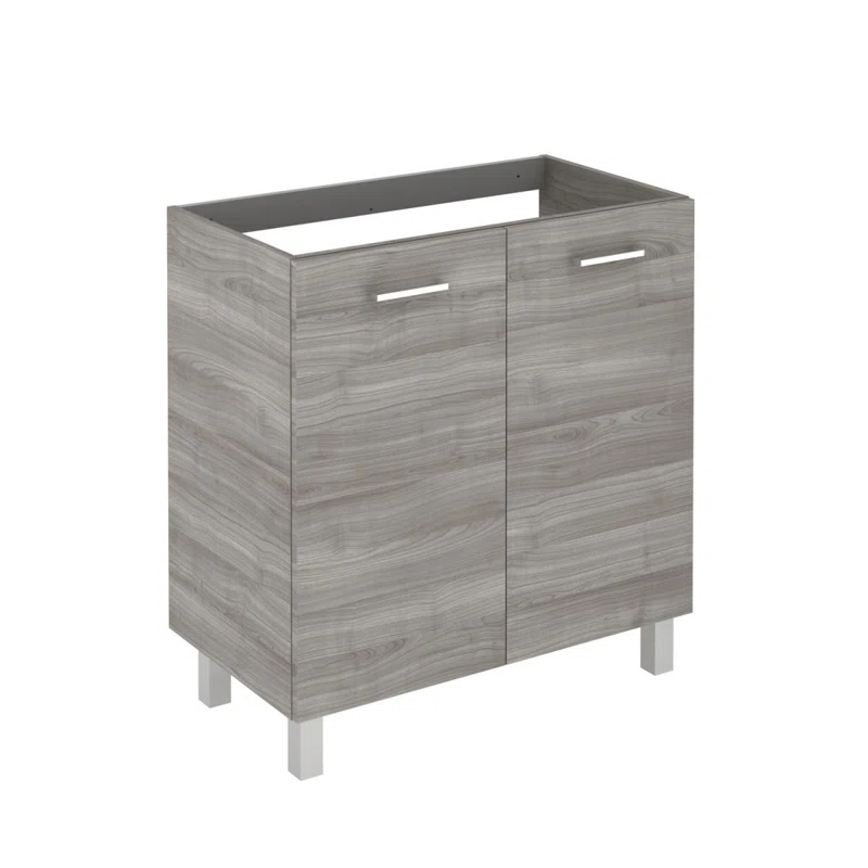 WS Bath Collections Logic 31.5'' Single Bathroom Vanity with Ceramic Top with Mirror