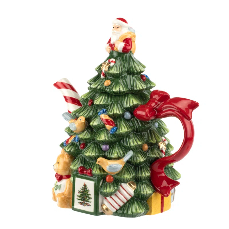 Spode Spode Christmas Tree Tree Teapot  7.75"