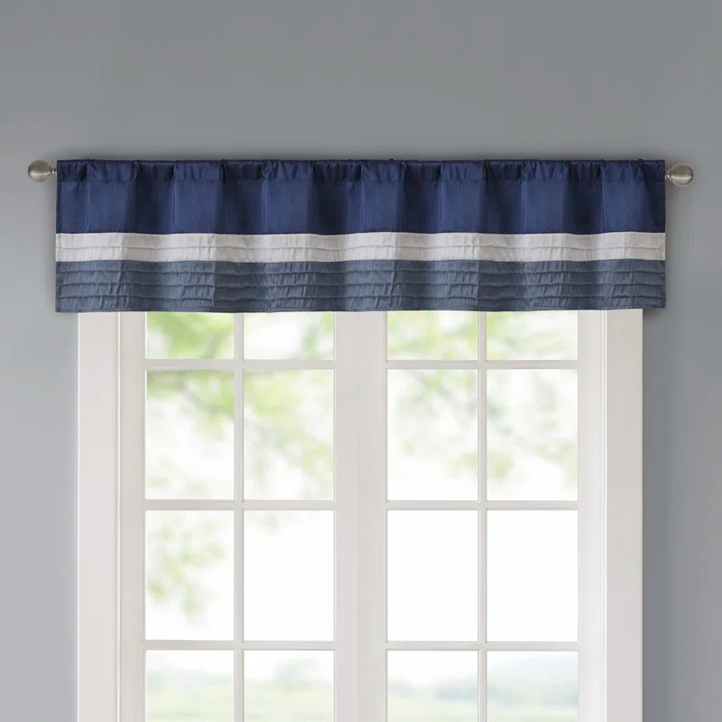 Madison Park Amherst Polyoni Pintuck Window Valance
