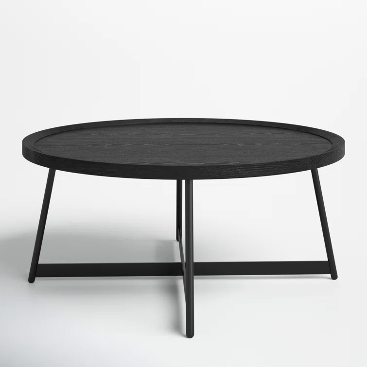 Gweneth Round Coffee Table - Black Ash