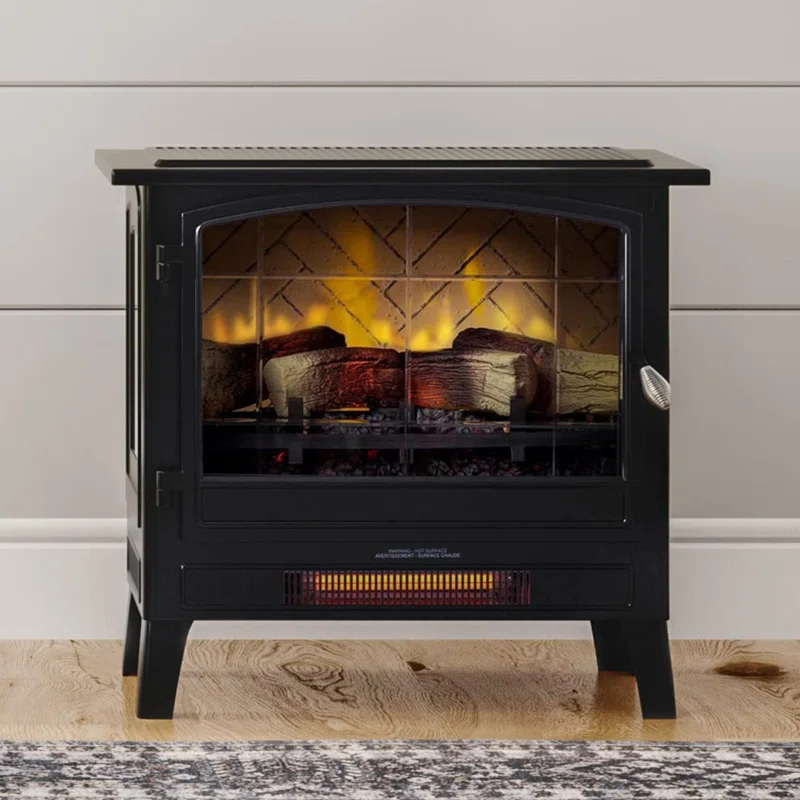 Country Living Smart Infrared Electric Fireplace Stove Heater, Alexa and Google Home Compatible